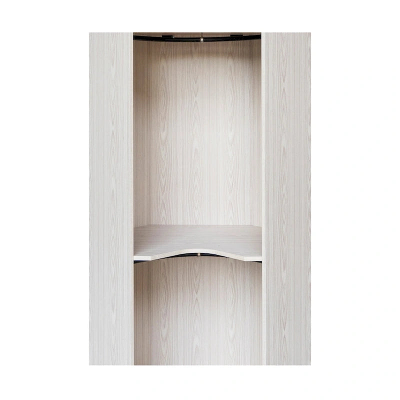 Polygon Corner Wardrobe with 2-Doors