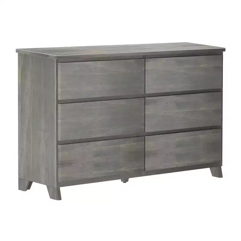 Solid Wood Farmhouse 6 Drawer Dresser