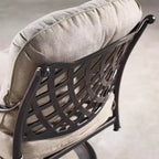 2pk Aluminum Outdoor Deep Seating Swivel Rocking Club Chairs: Weather-Resistant, UV-Protected - Oakland Living
