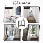 Narrow Console Table with Shelves for Entryway, Hallway or Living Room