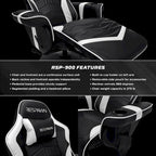 Gaming Recliner - Reclining Gaming Chair with Footrest