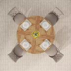 47 Inch Round Dining Table for 4 people
