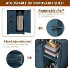 VEIKOUS Bathroom Floor Storage Cabinet with 4 Drawers
