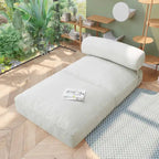 WOWMAX Convertible Folding Sofa Bed Folding Chair Bed with Back Bolster