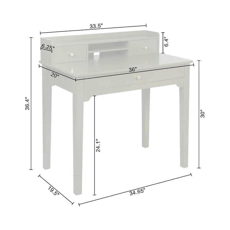 Keaton Desk with Hutch