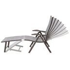 Pellebant 2PCS Adjustable Aluminum Patio Chaise Lounge Chair - N/A