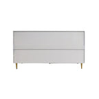 60-in Modern Blue/ Grey Lacquered 4 Door Wooden Sideboard Buffet Server Accent Storage Cabinet