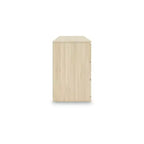 Signature Design by Ashley Modern Onita 6 Drawer Dresser, Natural Brown Wood Finish Dresser with Hardware-Free Design