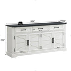Farmhouse Buffet Sideboard Cabinet,Coffee Bar Wine Bar for Dining Room - N/A