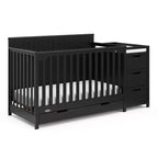 5-in-1 Convertible Crib and Changer with Drawer