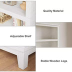 GustoWave 71 Tall Bookcase w/Adjustable Shelves 31.5in Width Wooden Bookshelf 5 Tier Farmhouse Bookshelves Vintage Bookcase