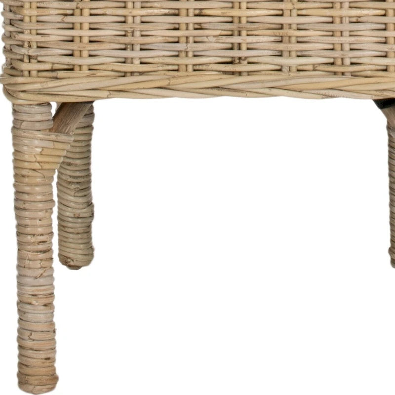 SAFAVIEH Karyl Unfinished Natural Wicker Dining Chair (Set of 2) - 18.5 x 18.5 x 38.1 - 19Wx19Dx38H