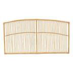 Malvina Modern Bohemian Natural Rattan Wall-mountable Headboard-Queen