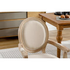 Upholstered Fabric Dining Armchair Set of 2