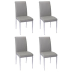 Somette Contemporary Upholstered Cantilever Side Chair, Set of 4