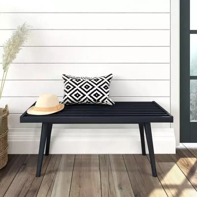 Plank+Beam Entryway Bench, Solid Wood End of Bed Bench for Bedroom, Hallway, Porch, 41.25