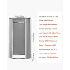 VEVOR Fitting Room, Dressing Room with Thick Polyester Curtains, Privacy Space with Shading Curtain and a Hook, 39 x 37 x 79 in, Gray