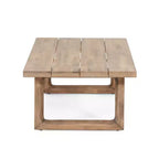 Acacia Wood Patio Furniture Set, Outdoor Conversation Set with Coffee Table and Soft Cushions for Backyard, Porch, and Balcony, Beige - Merax