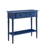 Leick Home Coastal One Drawer Narrow Hall Console Sofa Table