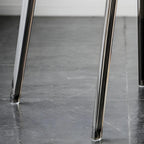 Amber Acrylic Armless Low Back Dining Chair