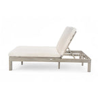 5-Position Adjustable 2 Chaise Lounge,Folding Trays for Poolside,Patio