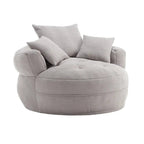 Round Lazy Sofa Chair ?C White/Blue/Grey/Yellow/Orange/Rose Red/Navy/Green, Single & Couple Seat