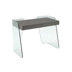 ARCHIE office desk with clear glass.