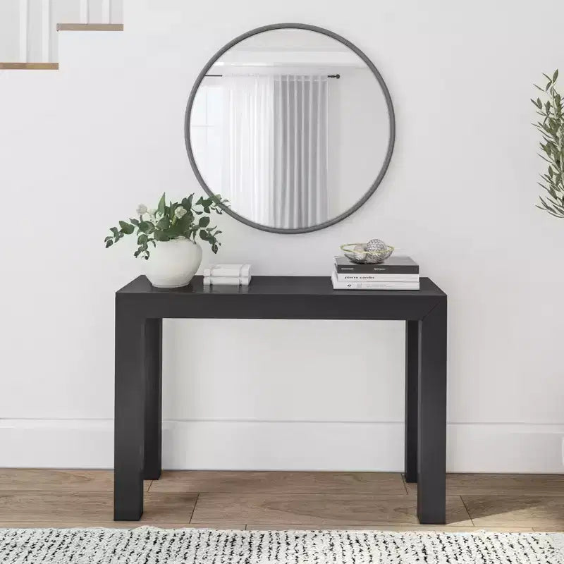 Plank+Beam 46 Modern Solid Wood Console Table, Narrow Entryway Table, Behind The Couch