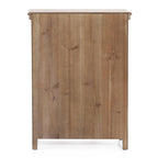Farmhouse 37.4 Tall 2-Door Wood Storage Cabinet - 37.4 H x 27.68 W x 13.23 D