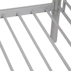 Karl Home Twin Over Twin Steel Bunk Bed Frame Ladder Bedroom Dorm Room for Kids Adult Children
