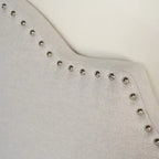 Adjustable Full/Queen Studded Fabric Headboard