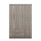 3-Door Wardrobe with 2 Drawers