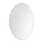 20 in. W x 30 in. H Irregular Arched Frameless Beveled Surface Mounted Medicine Cabinet with Mirror