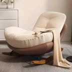 Scandinavian Upholstered Rocking Chair with Optional Ottoman