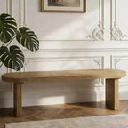 Christopher Knight Home Chaeryeong Farmhouse Pine Dining Bench with Rounded Corner