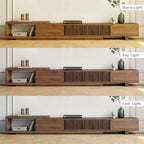 Modern Retractable & Extendable TV Stand with 4 Drawers, Up to 103 Inches - 78.54D x 15.74W x 13.78H