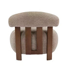 Christopher Knight Home Gareth Modern Wood Boucl Upholstered Accent Slipper Chair