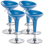 Plastic Chrome Swivel Bar Stool Height Adjustable
