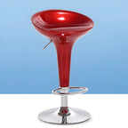 Plastic Chrome Swivel Bar Stool Height Adjustable