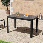 Outdoor 5/7-Piece Patio Aluminum Dining Set Stackable Chairs and Extendable Table