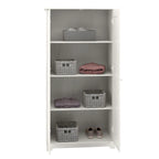 Cabot Espresso Oak Tall Storage Cabinet with Doors - 31.38L x 16.30W x 61.14H