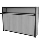 Twin Size Murphy Bed with Shelves, Metal Wall Bed with Foldable Design for Small Space