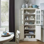Seaside Lodge Corner Cabinet White - Home Styles