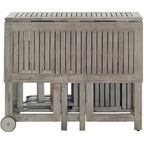SAFAVIEH Outdoor Brandy 5-Piece Outdoor Dining Table Set - 43Wx35Dx29H