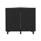 Napoles-2 39 Wide Double Door Utility Sink Stainless steel - N/A
