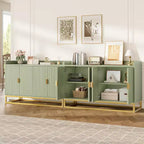 Buffet Cabinet with Storage Sideboard 4 Doors 47.2 Wide Modern Media Console Cabinet