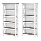 Key West 5 Shelf Bookcase Set by Bush Furniture