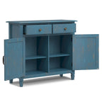 WYNDENHALL Hampshire 40 Wide Solid Wood Traditional Entryway Storage Cabinet - 40w x 15d x 36 h