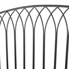 Alpine Corporation 44L Indoor/Outdoor 2-Person Classic Metal Garden Bench