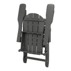 Polytrends Laguna Fade Resistant All Weather Outdoor Patio Folding Adirondack Chair